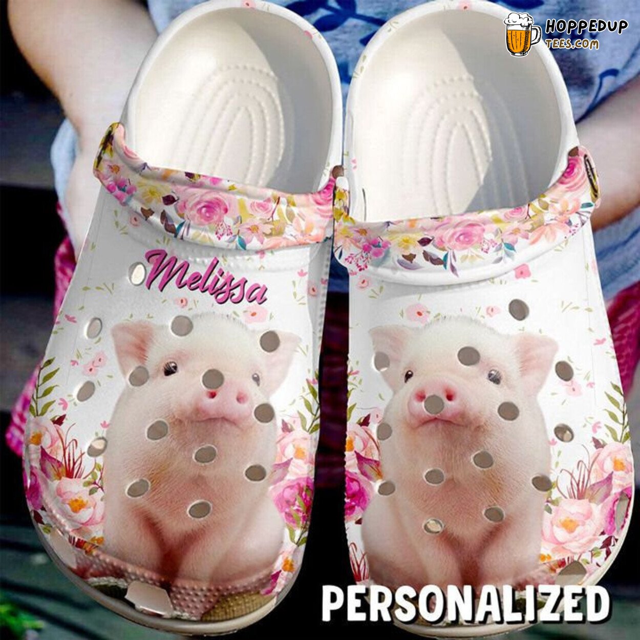 Farmer Cute Pig Fan Gift Classic Water Rubber Comfort Clog Shoes