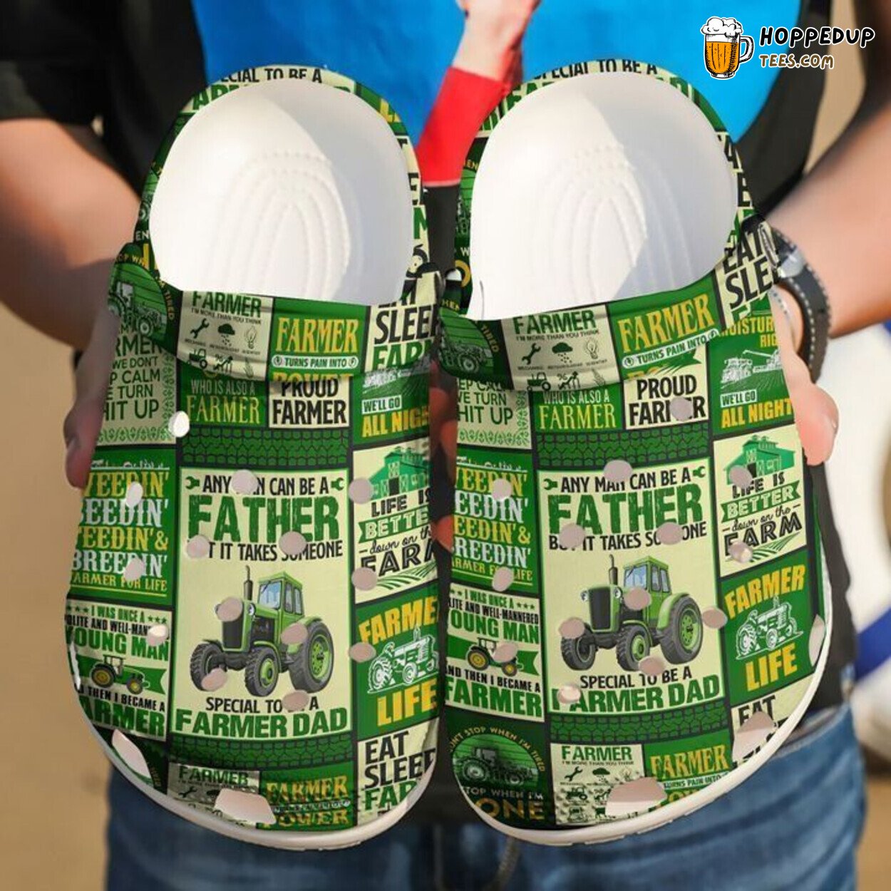 Farmer Dad Classic Comfortable Clogs Agricultural Inspired Design Footwear