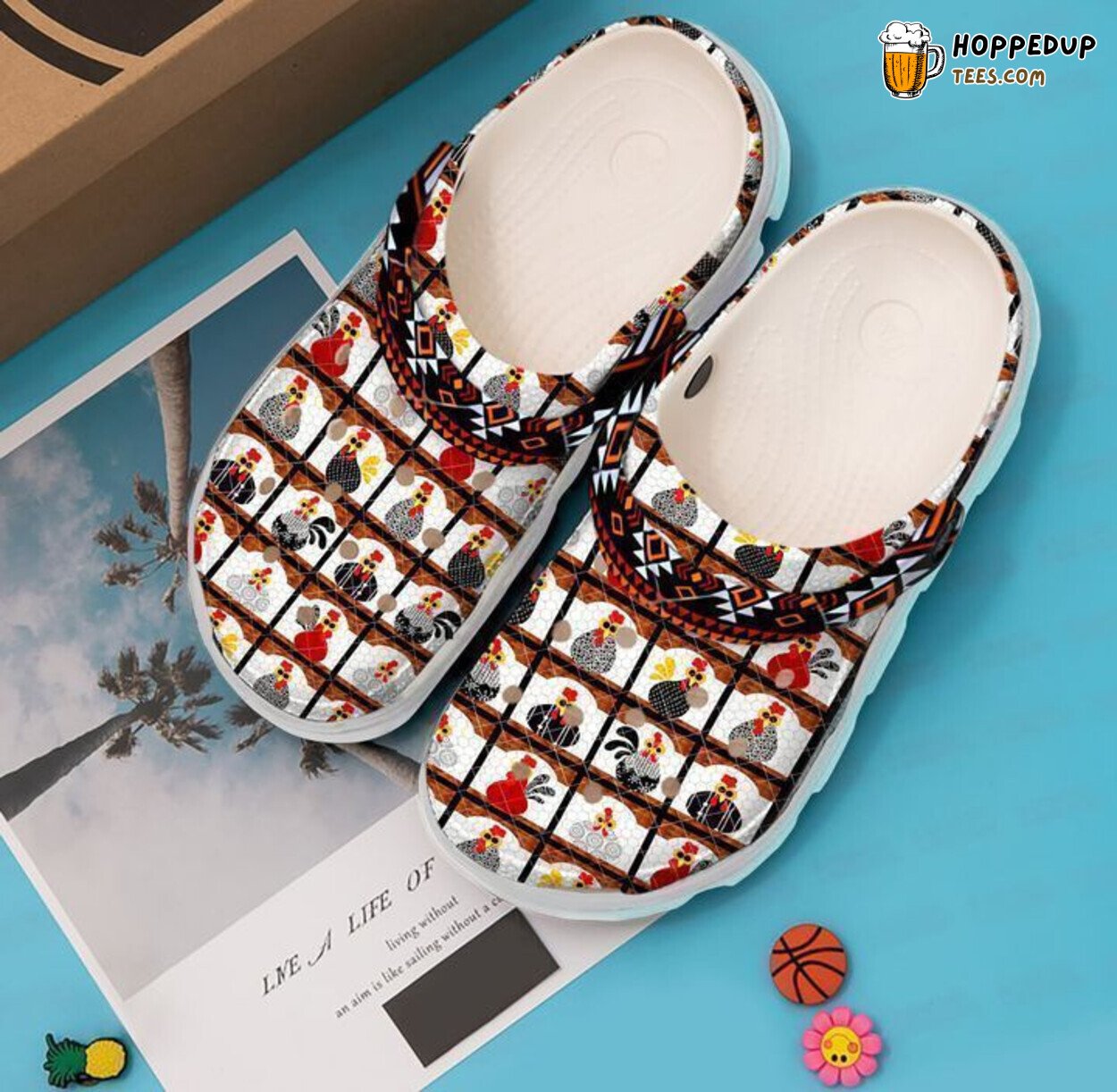 Farmer Love Chickens Themed Classic Comfortable Unique Clogs Shoes