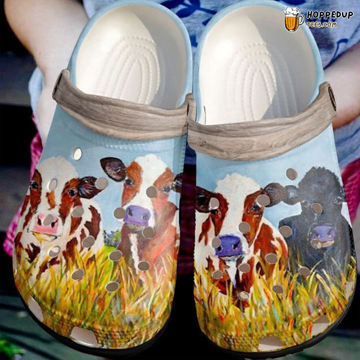 Farmer On The Farm Themed Classic Comfortable Unique Clogs Shoes
