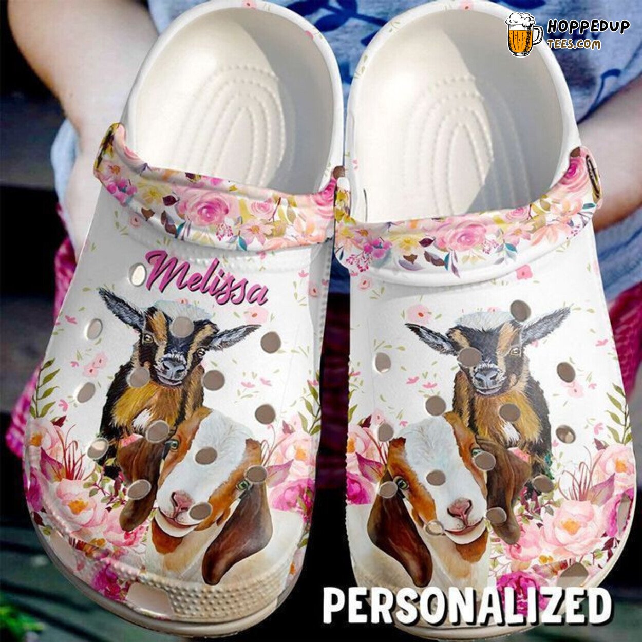 Farmer Personalized Cute Goats Classic Unique Stylish Clogs Shoes