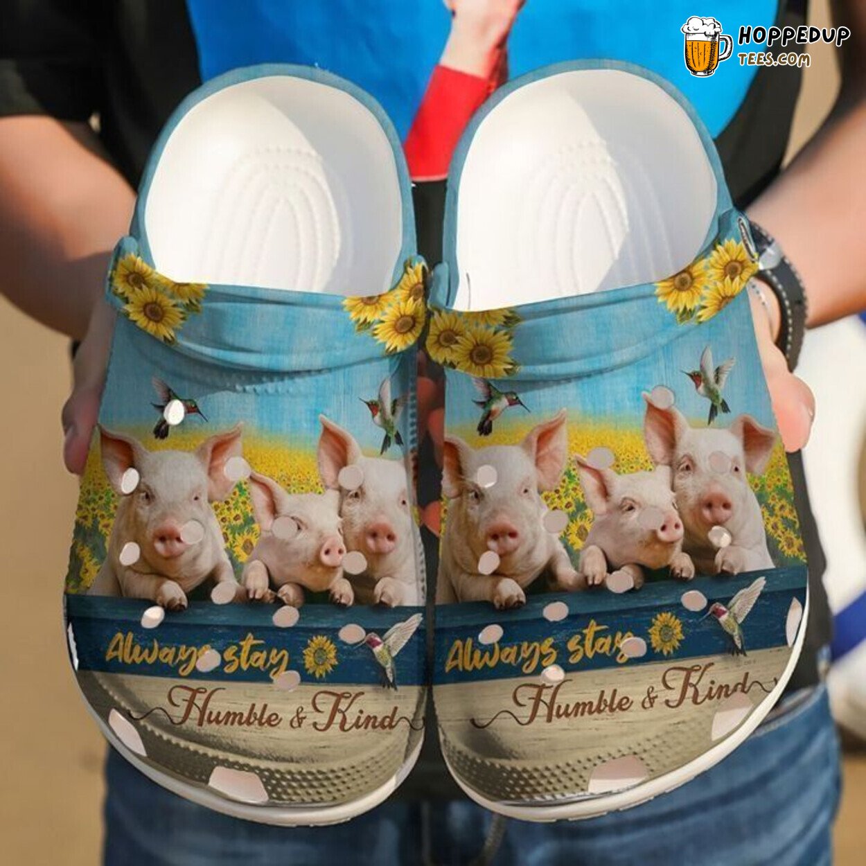 Farmer Stay Humble Theme Comfortable Clog Shoes Unique Agricultural Inspired
