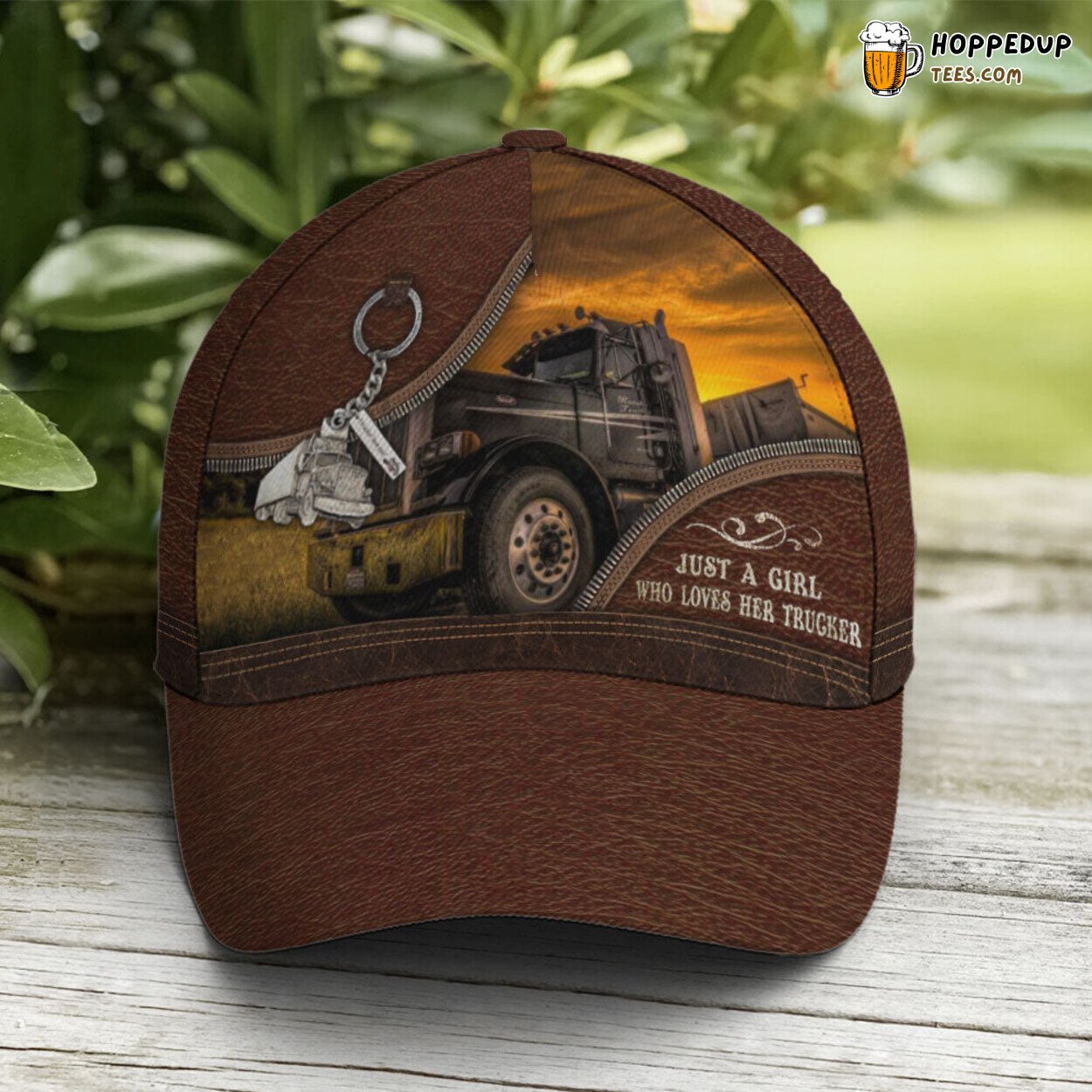 Farming Tribute Trucker Farm Leather Style Unique Design Baseball Cap