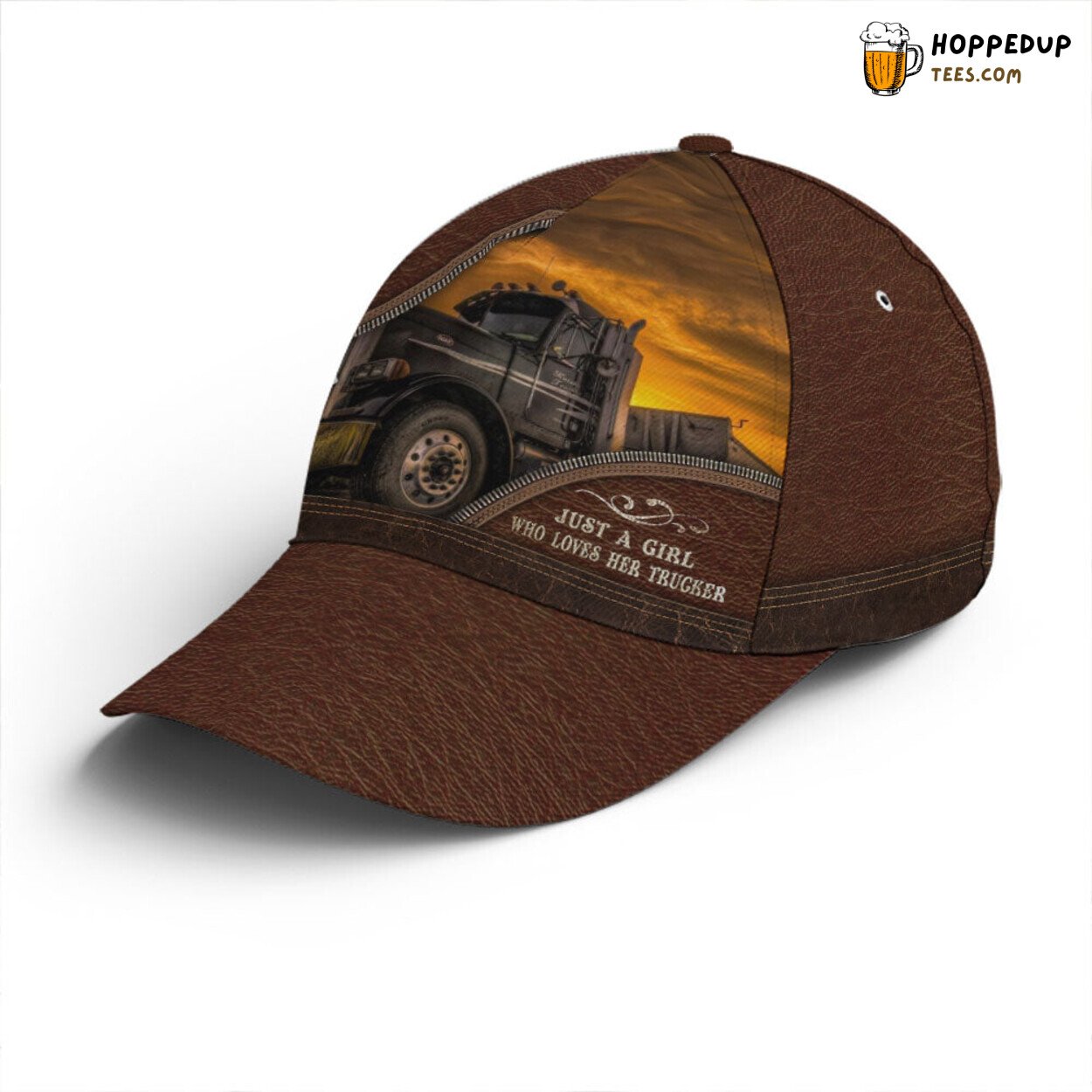 Farming Tribute Trucker Farm Leather Style Unique Design Baseball Cap