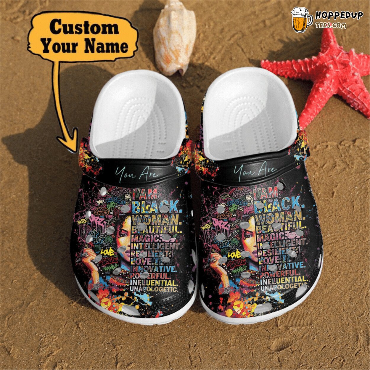 Fashion Black Girl Inspired Stylish Clog Shoes Comfortable Footwear Trendy