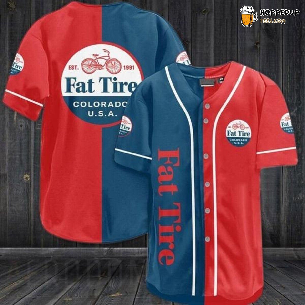 Fat Tire Amber Ale Beer Vintage Style Baseball Jersey Collector’s