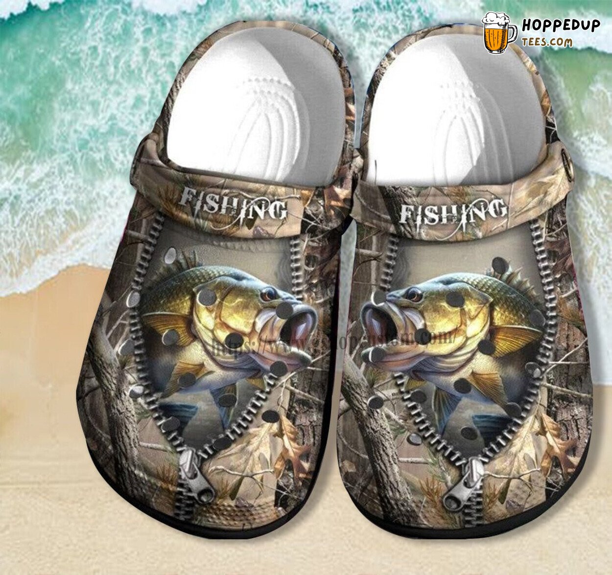 Father Day 2022 Bass Fishing Camping Men Camo Jungle Clogs Shoes