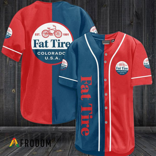 FatTireAmberAle Vintage Baseball Jersey HU