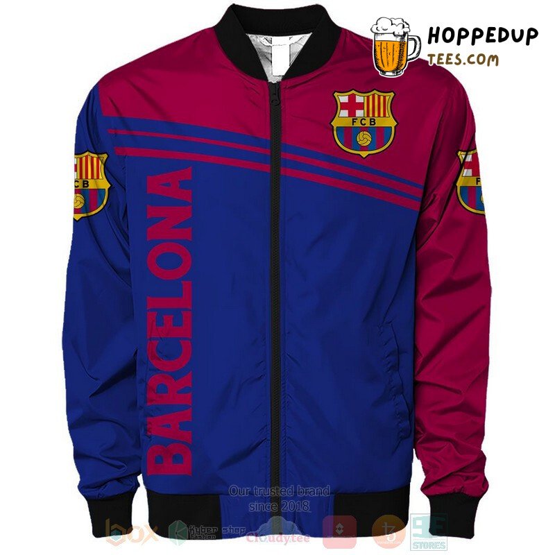 FC Barcelona Traditional Color Edition Bomber Jacket