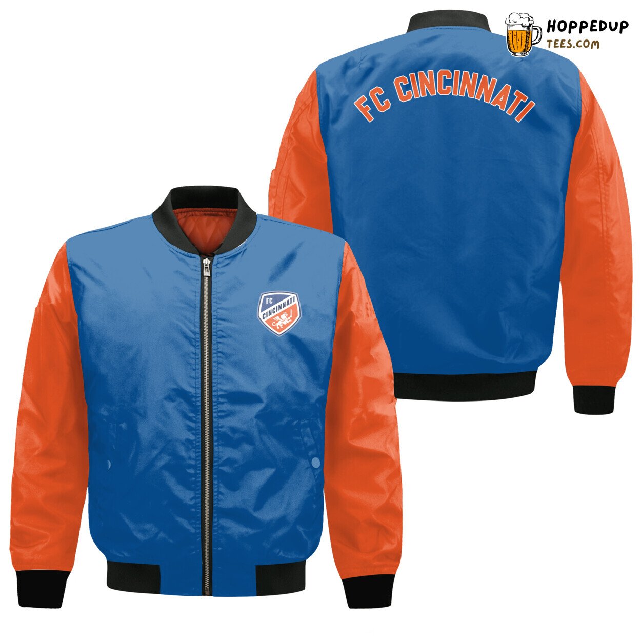 FC Cincinnati Royal Orange Vibrant MLS Bomber Jacket Edition