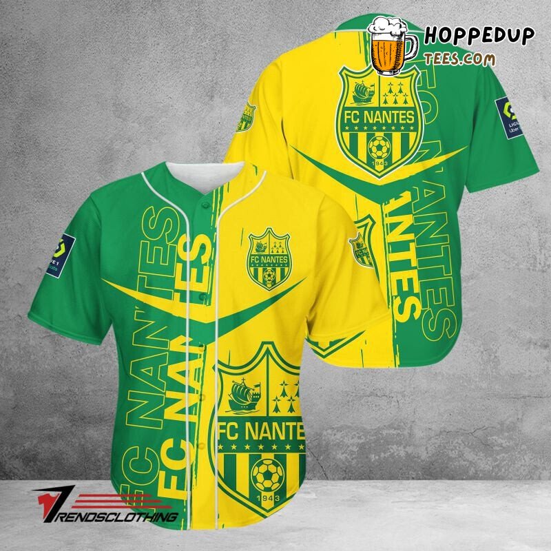 FC Nantes Green Yellow Baseball Jersey Unisex Shirt