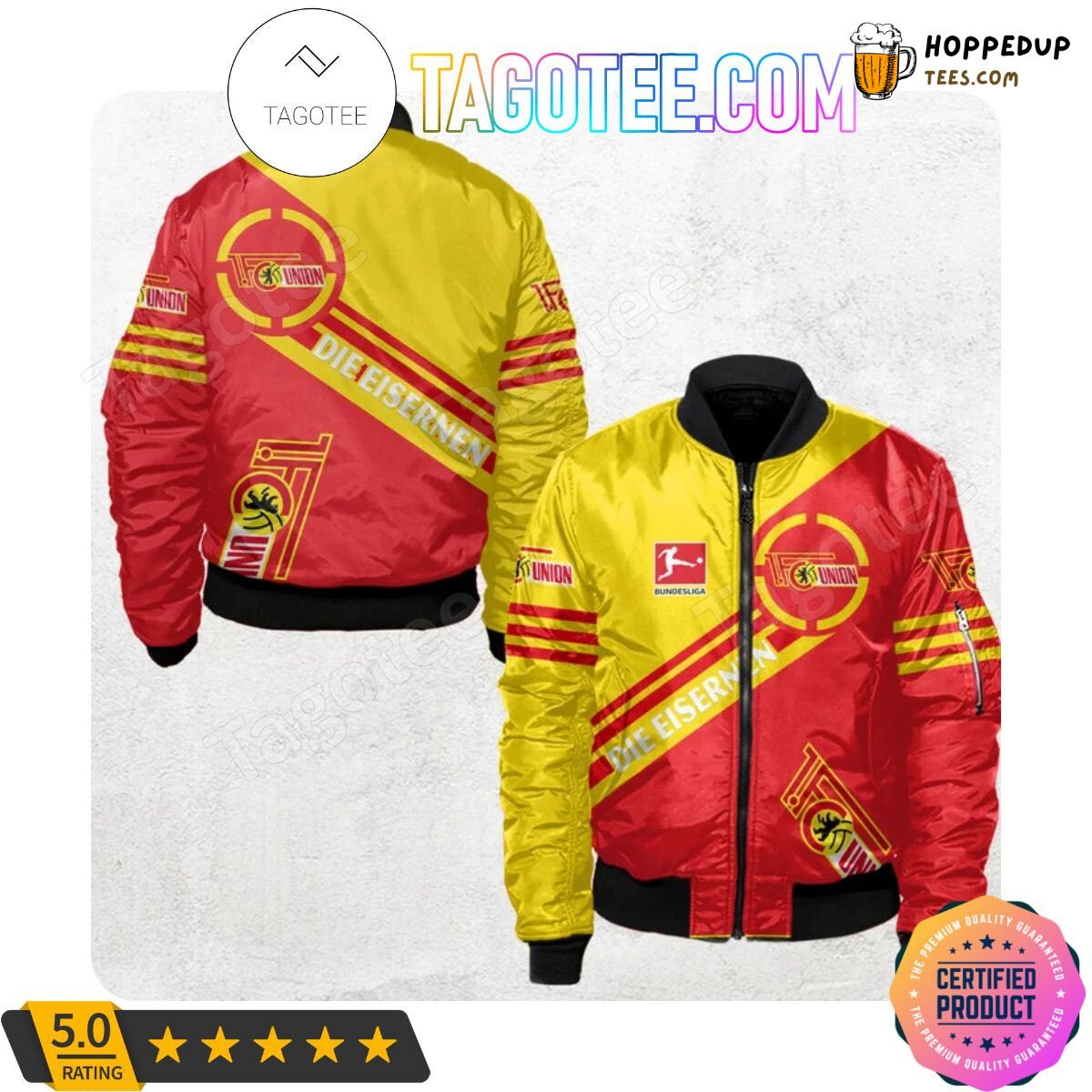 FC Union Berlin Classic Bundesliga Team Emblem Bomber Jacket Style