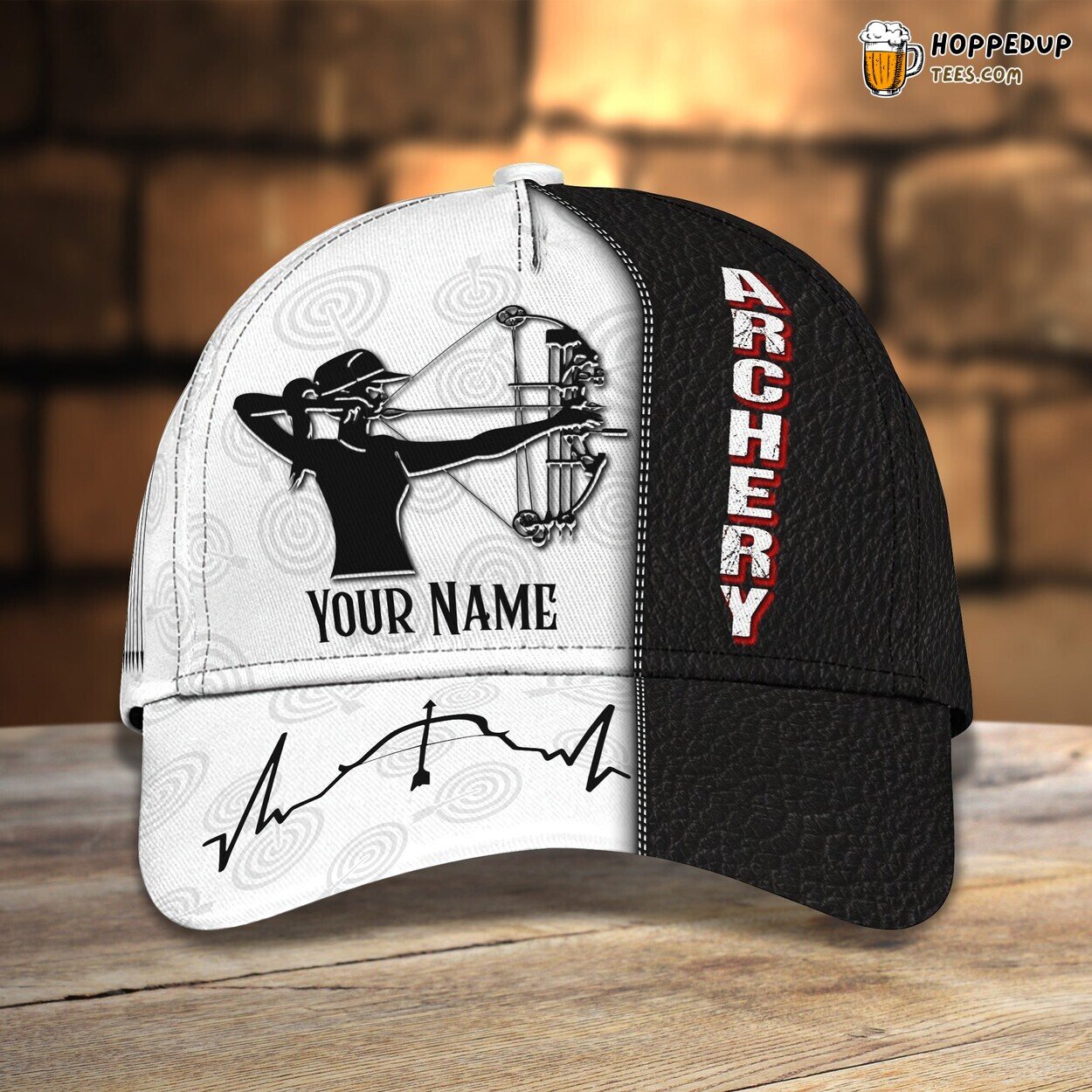 Female Archery Classic 3D Cap Personalized Name Unique Premium Series