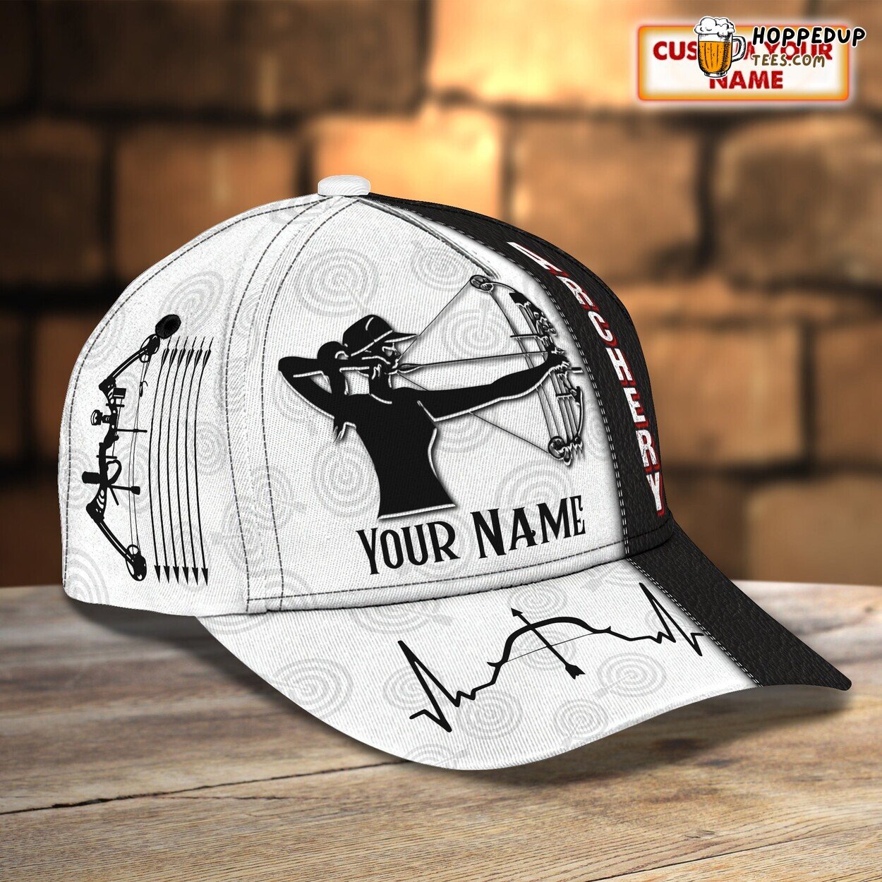 Female Archery Classic 3D Cap Personalized Name Unique Premium Series