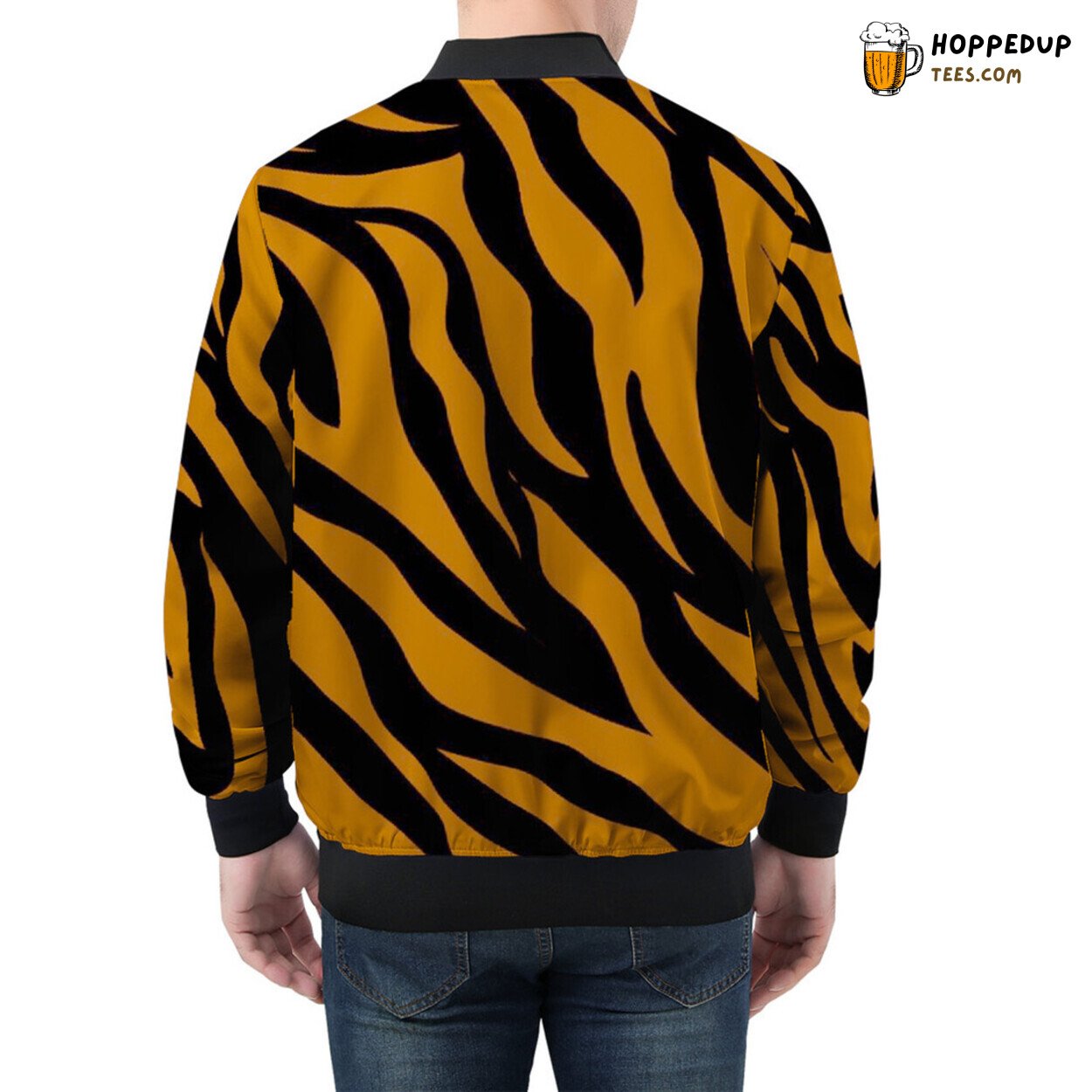 Fierce Tiger Inspired Camouflage Adorns Men’s Bomber Jacket