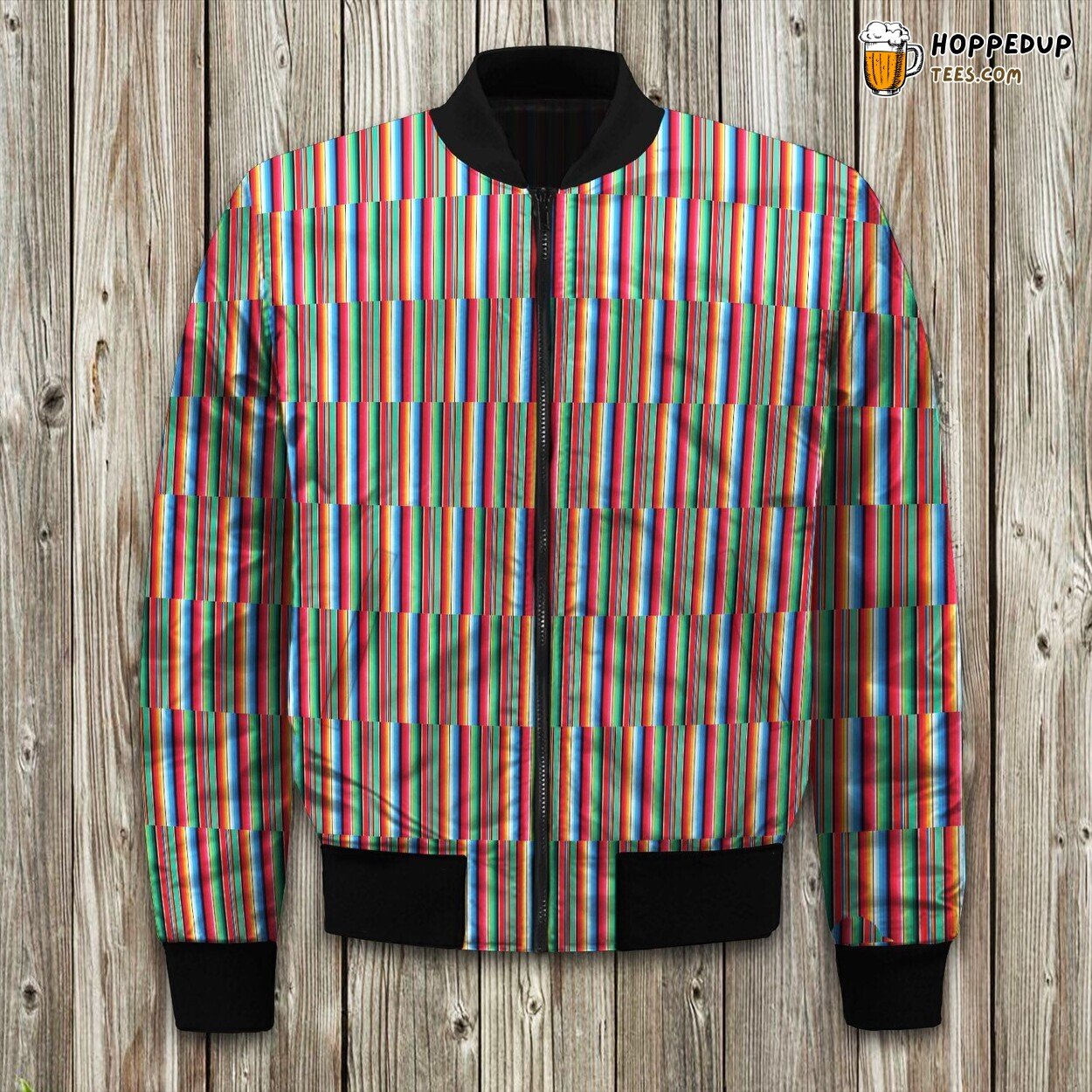 Fiesta Taos Stripe Bomber Jacket