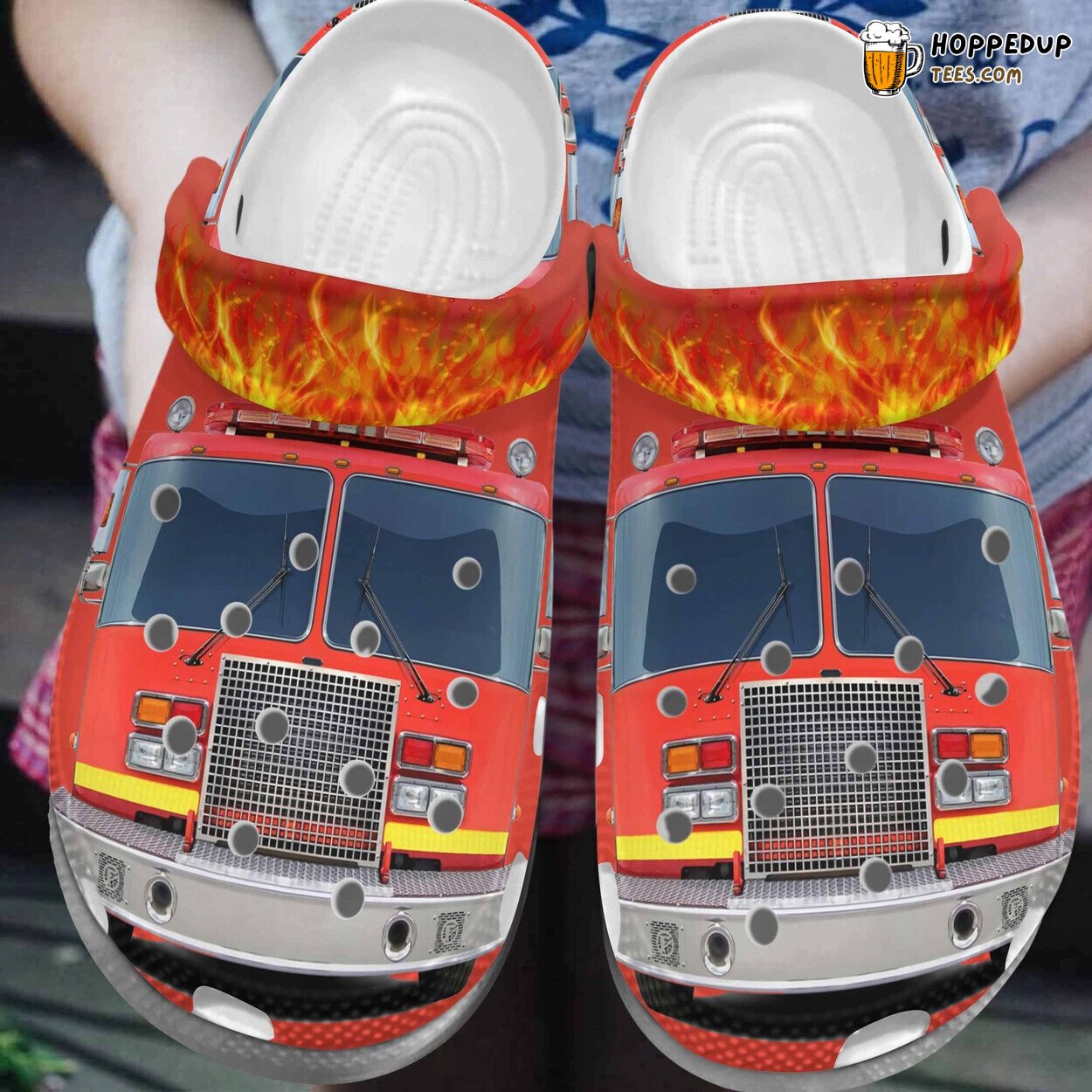Fire Truck Enthusiast Croc Shoes Firefighter Father’s Day Gift