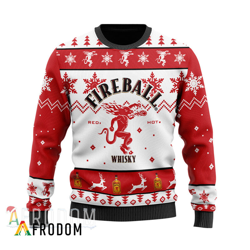 Fireball Holiday-Themed Knitted Sweater for Christmas HU