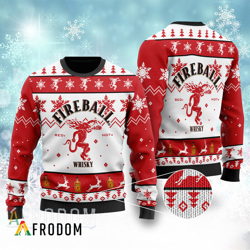 Fireball Holiday-Themed Knitted Sweater for Christmas HU