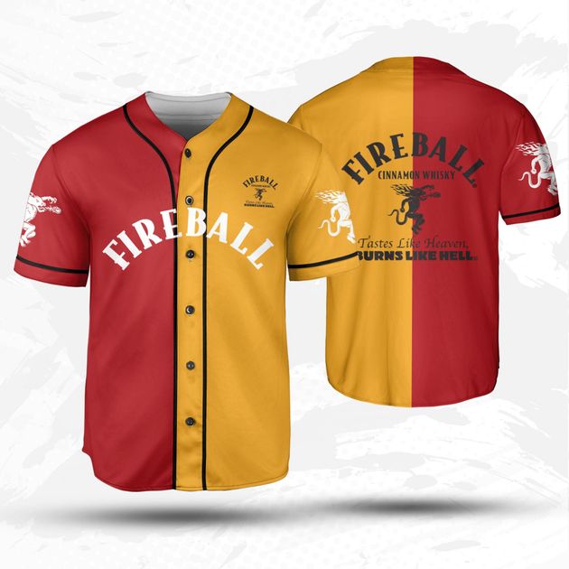 Fireball Whiskey Dual Color Baseball Jersey Beer Lovers Gift HU