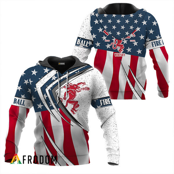 Fireball Whisky Fourth Of July Esports Hoodie HU