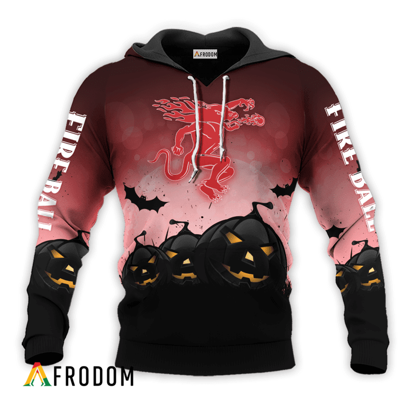Fireball Whisky Halloween Night Pumpkin Hoodie HU
