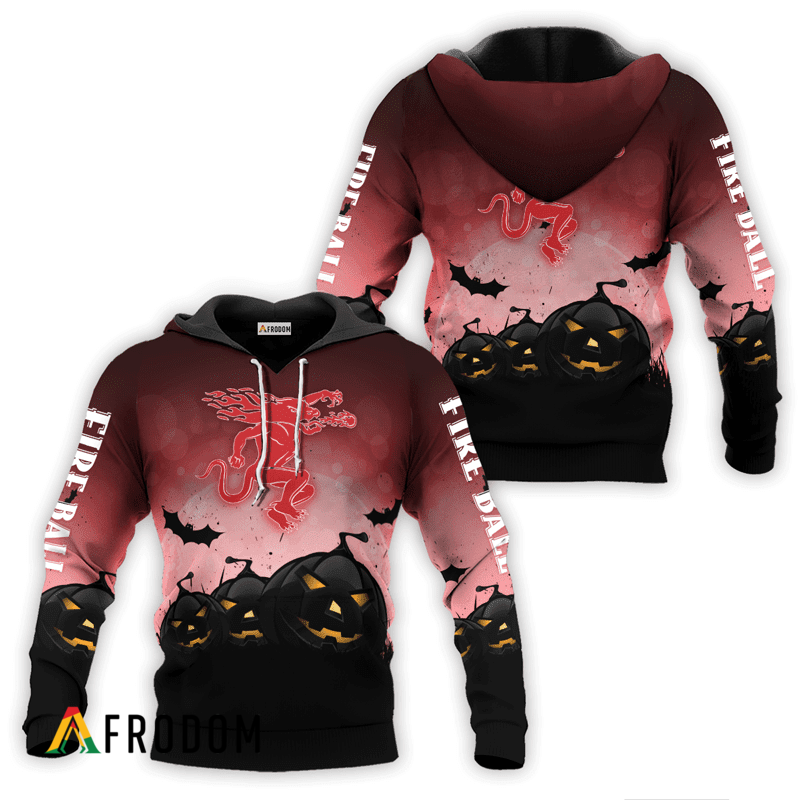 Fireball Whisky Halloween Night Pumpkin Hoodie HU