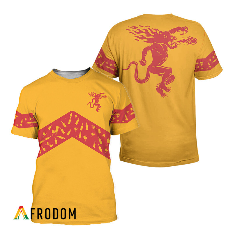 Fireball Whisky Yellow Wine Custom T-Shirt HU