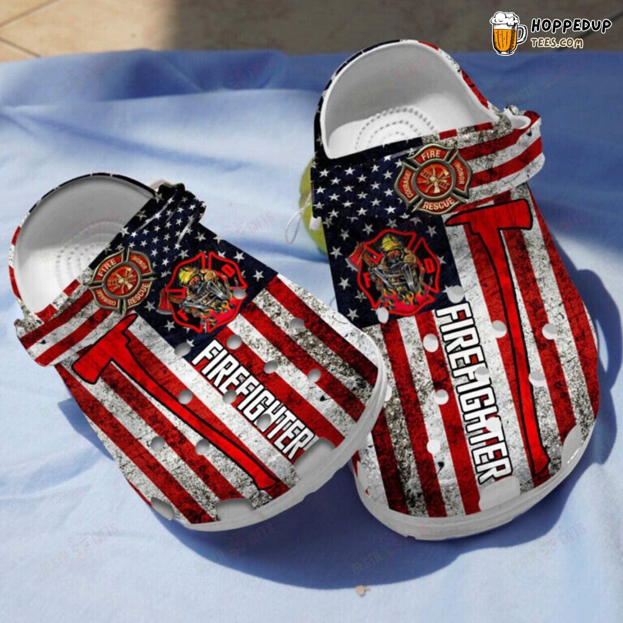 Firefighter America Men Fathers Day Gift Comfortable Unique Clogs