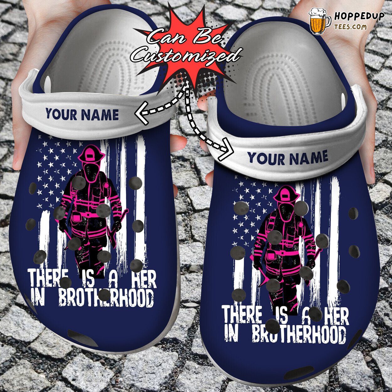 Firefighter Her In Brotherhood Personalized Comfortable Clog Shoes
