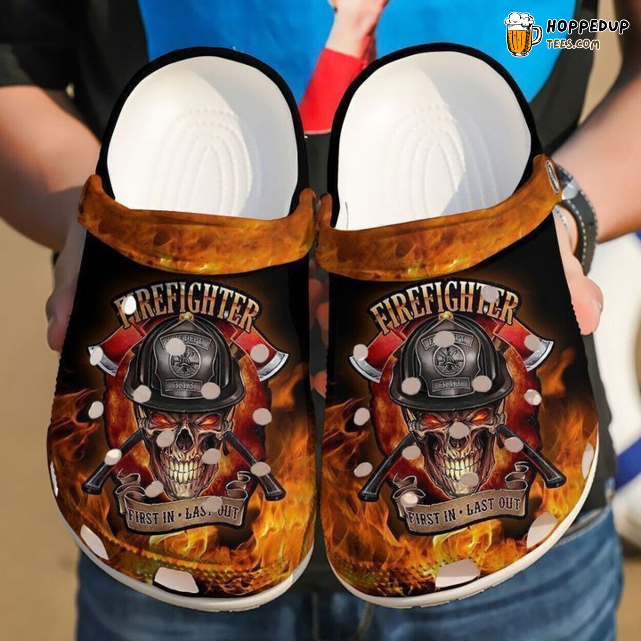 Firefighter Inspired Classic Comfortable Unique Clogs Shoes Design