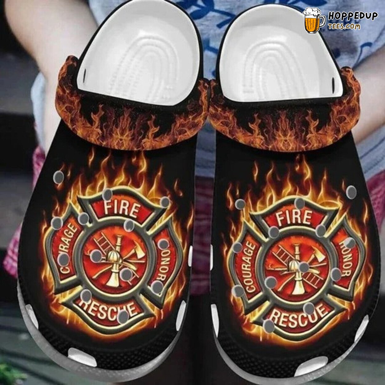 Firefighter Rescue Job Classic Water Rubber Clog Shoes Comfy Unisex Footwear