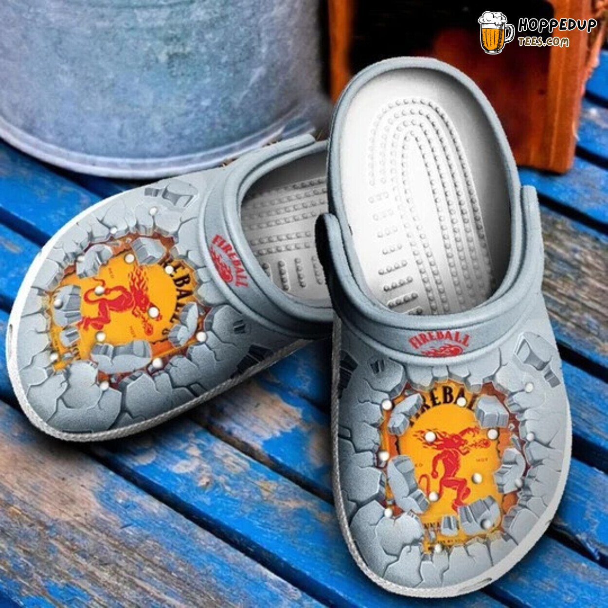Firefighter Rescue Job Theme Rubber Clogs Comfortable Footwear Unique Gift