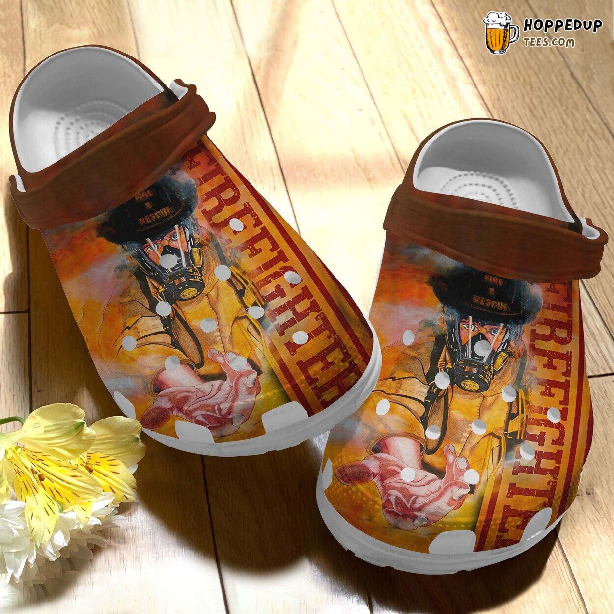 Firefighter Save Us Themed Father’s Day Gift Shoes Clogs