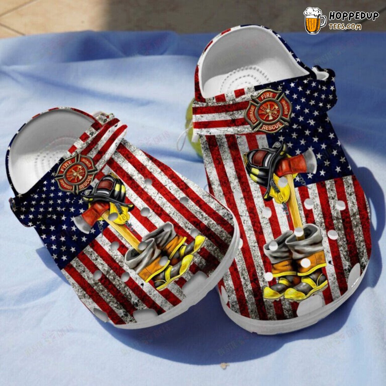 Firefighter Tools Equipment Themed Birthday Gift Comfort Clogs Shoes