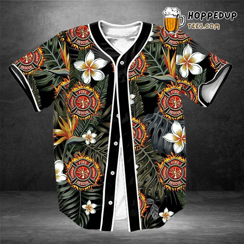 Firefighter’s Courage 3D Graphic Print Baseball Tee Jersey Shirt Honor