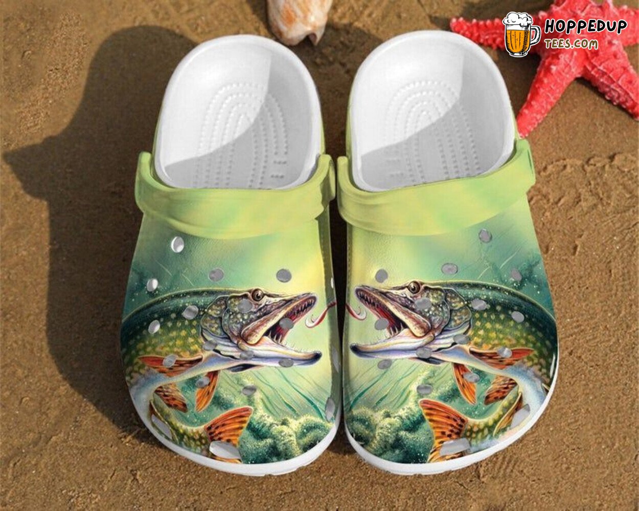 Fishing Fisherman Themed Comfortable Unique Design Rubber Clog Footwear
