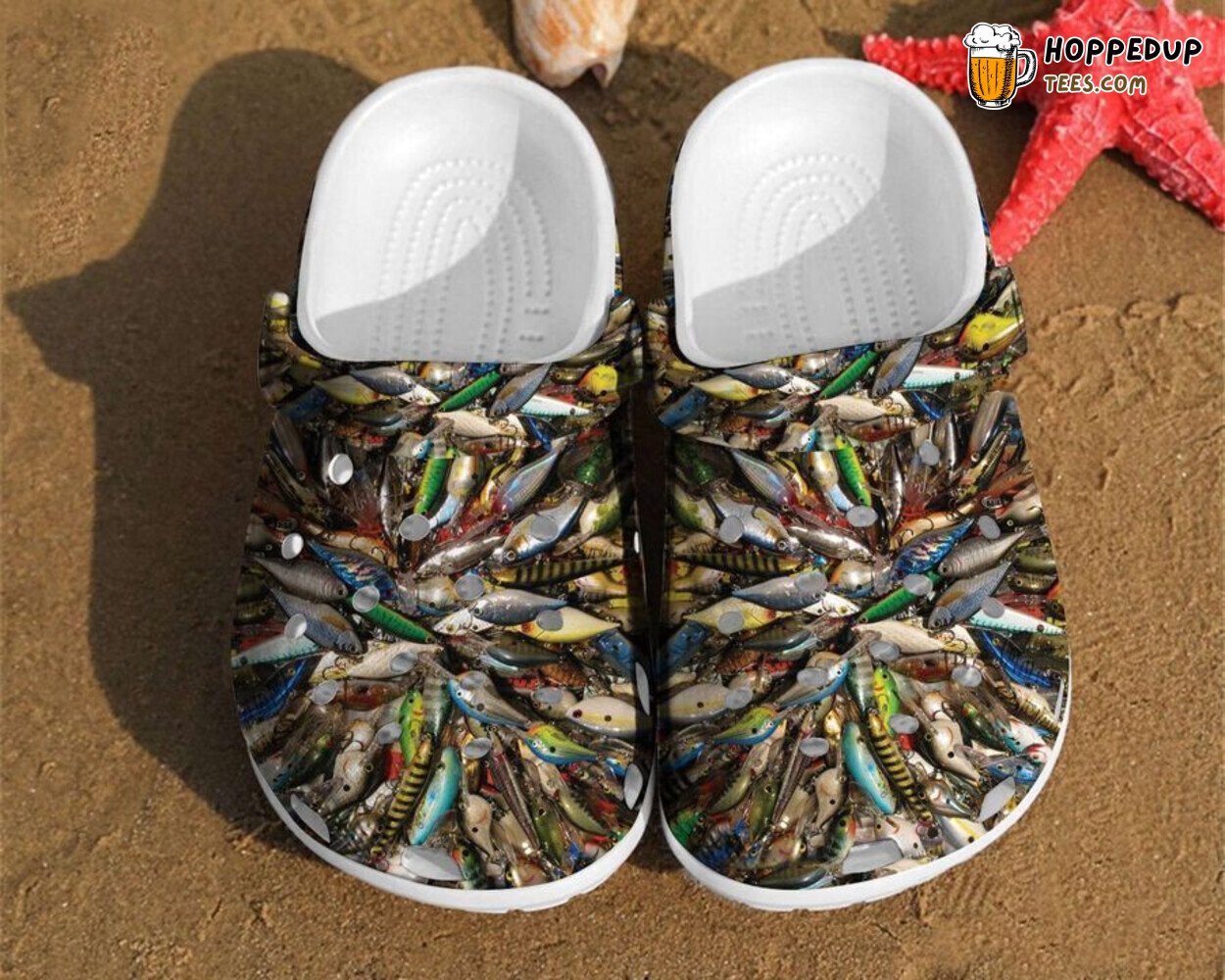 Fishing Pattern Fisherman Best Dad Gift Men Clog Shoes Unique