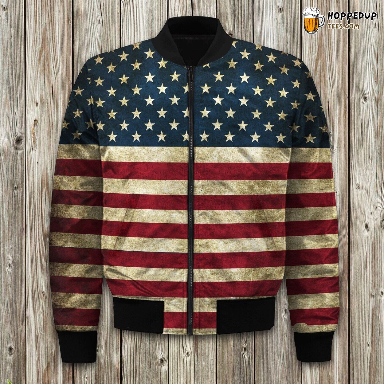 Flag of America Winter Bomber Jacket Tailored Unique Exquisite Elegance