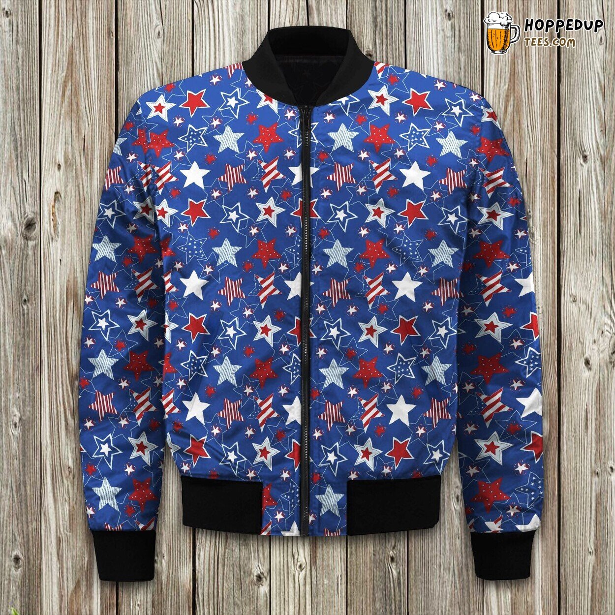 Flag Of Us Stripe Star Bomber Jacket