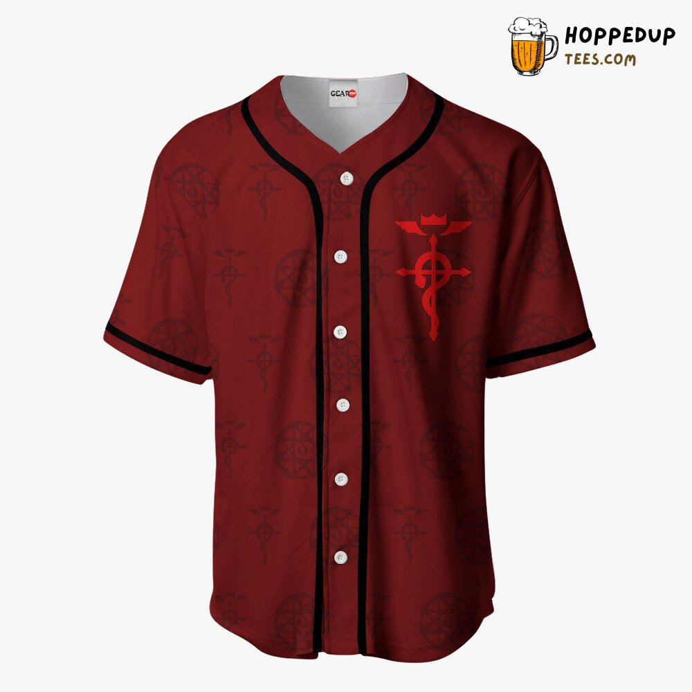 Flamel Symbol Inspiration Anime Baseball Jersey Shirt Top Selection
