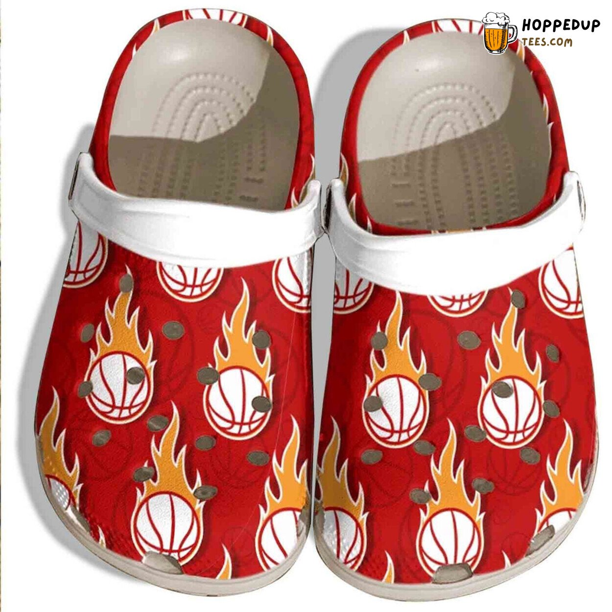 Flaming Baseball Ball Lover Gift Rubber Clog Shoes Comfortable Wear