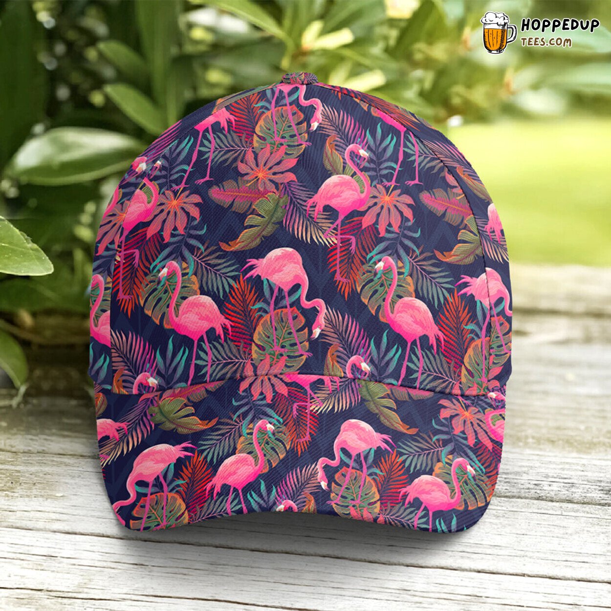 Flamingo in Tropical Paradise Pattern Unique Baseball Cap Look