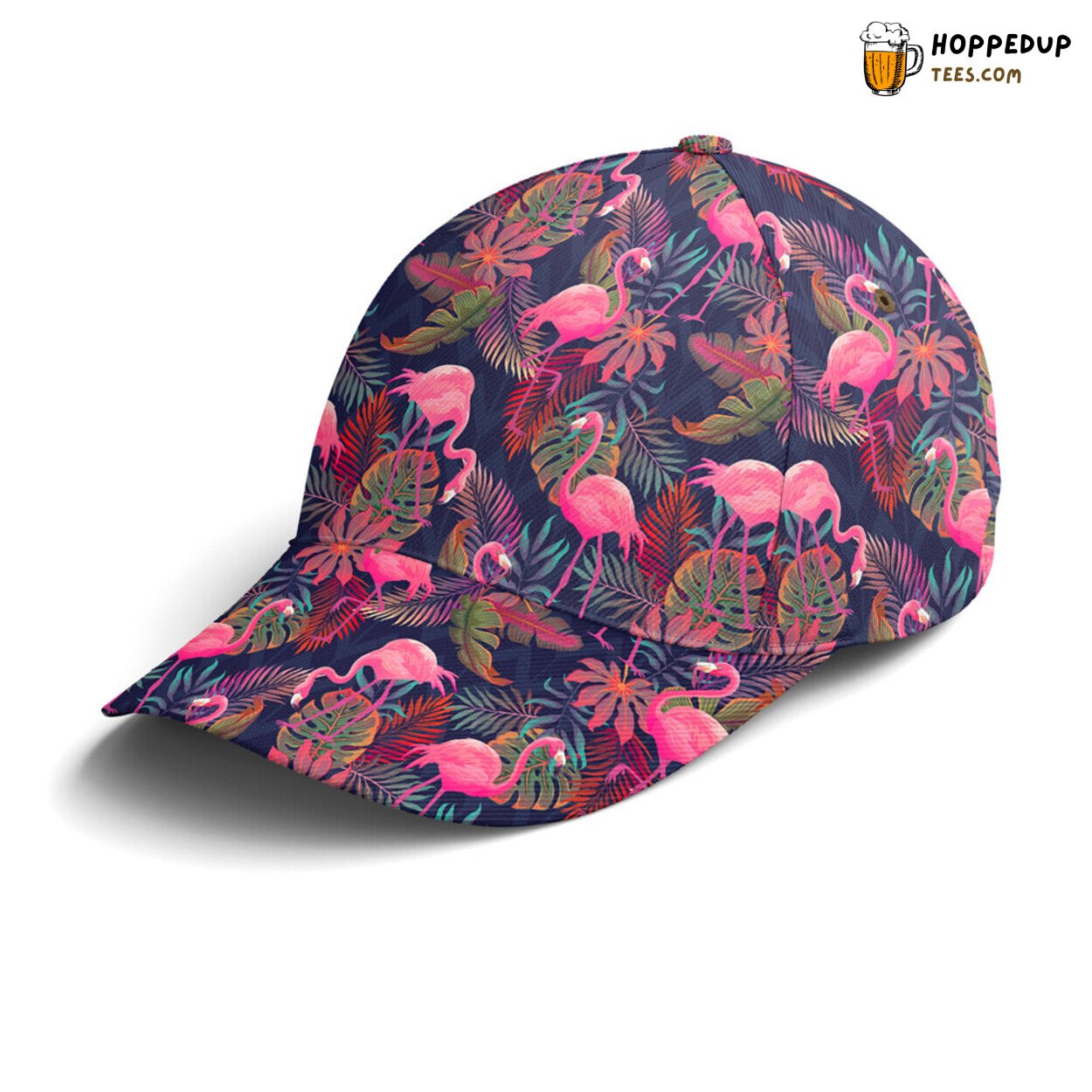 Flamingo in Tropical Paradise Pattern Unique Baseball Cap Look Flamingo in Tropical Paradise Pattern Unique Baseball Cap Look
