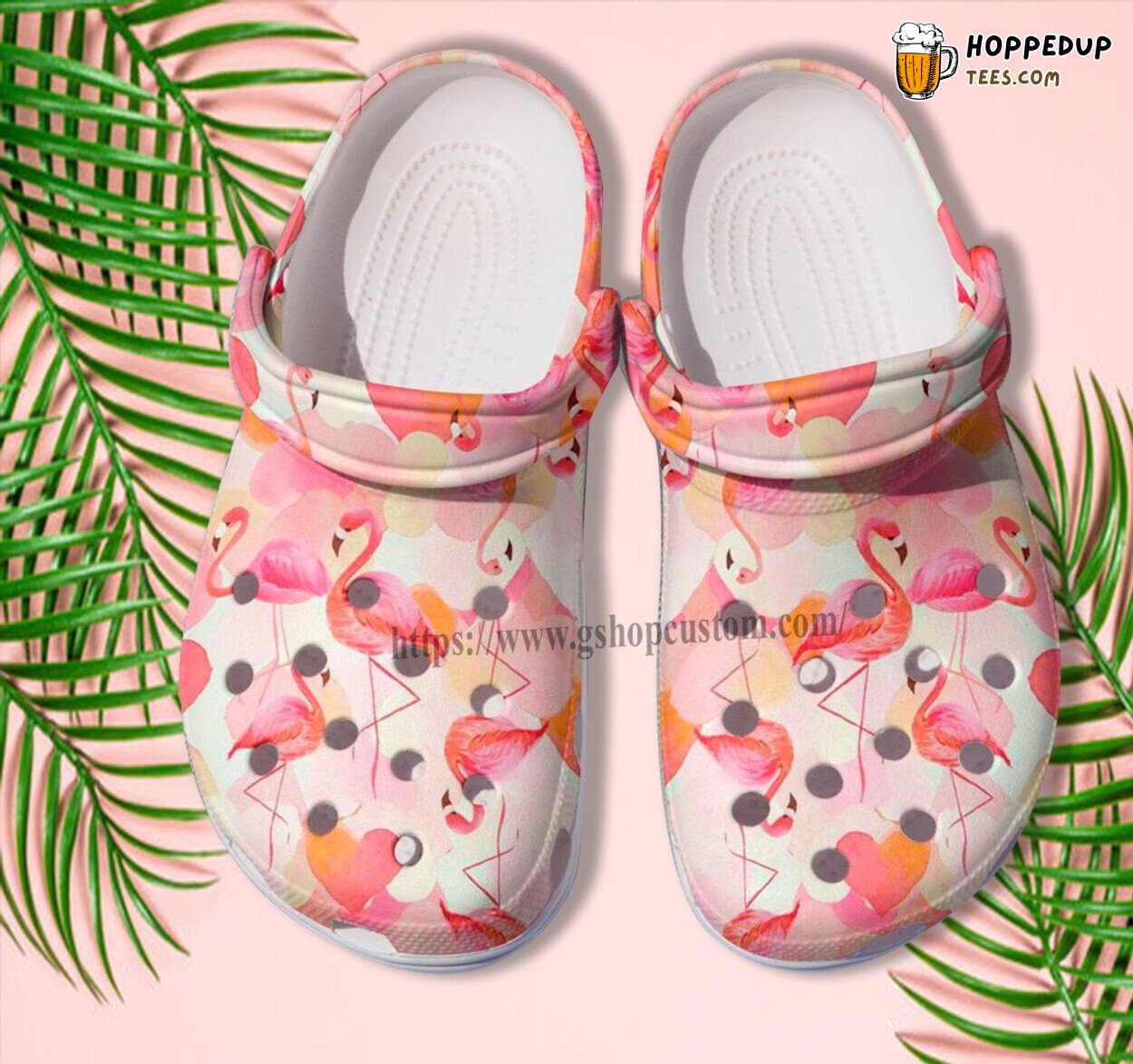 Flamingo Pool Party Croc Shoes Girl Travel Team Beach Women Unique