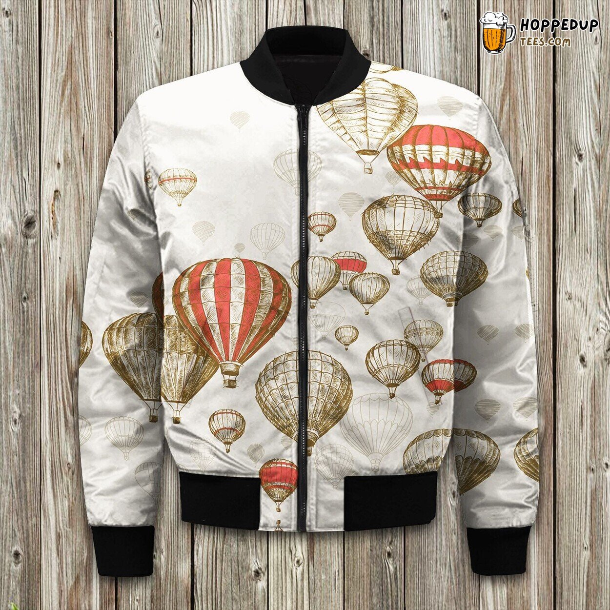Floating Air Balloon Winter Bomber Jacket Precision Tailored Unique Look