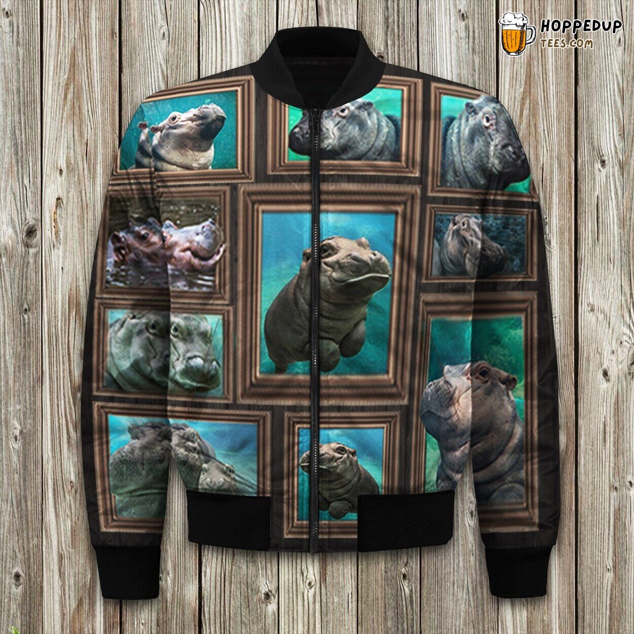 Flock of Birds Winter Bomber Jacket Tailored Unique Elegance Design Precision