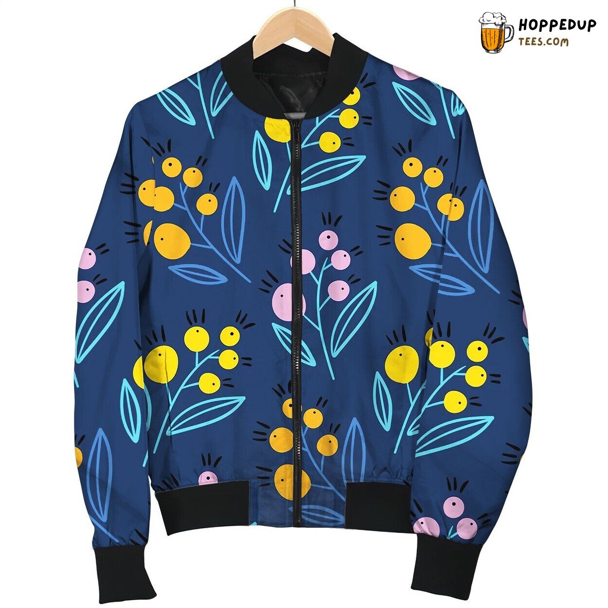 Floral Abstract Seamless Pattern Bomber Jacket