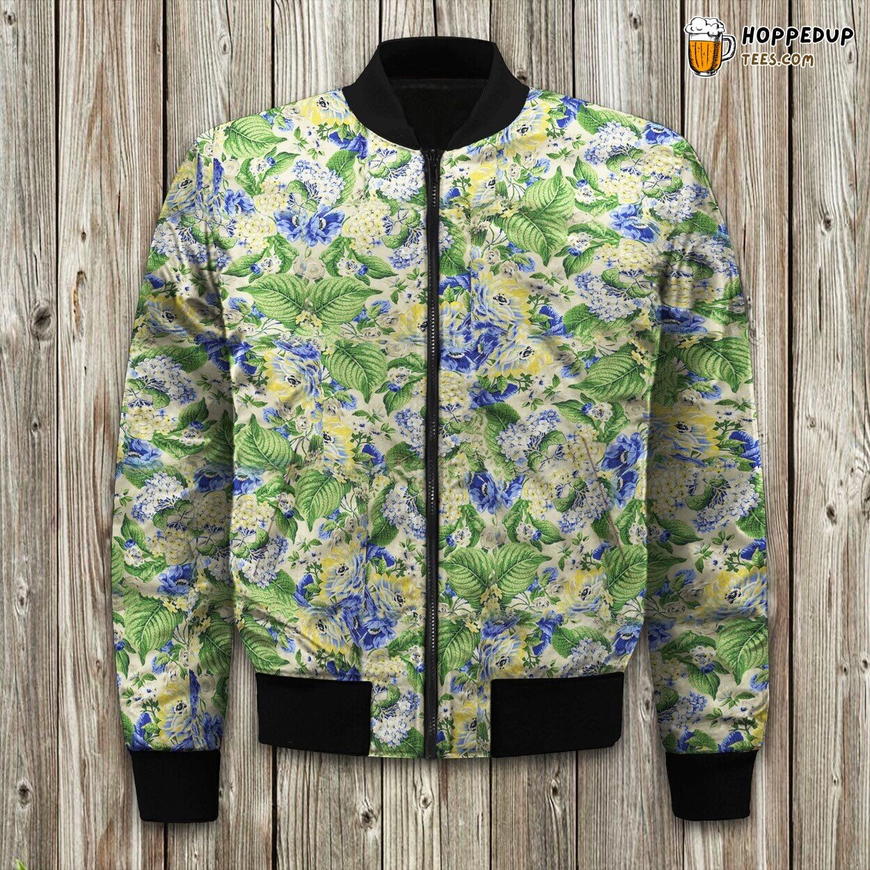 Floral Flourish Waverly Winter Bomber Jacket Tailored Elite Comfort