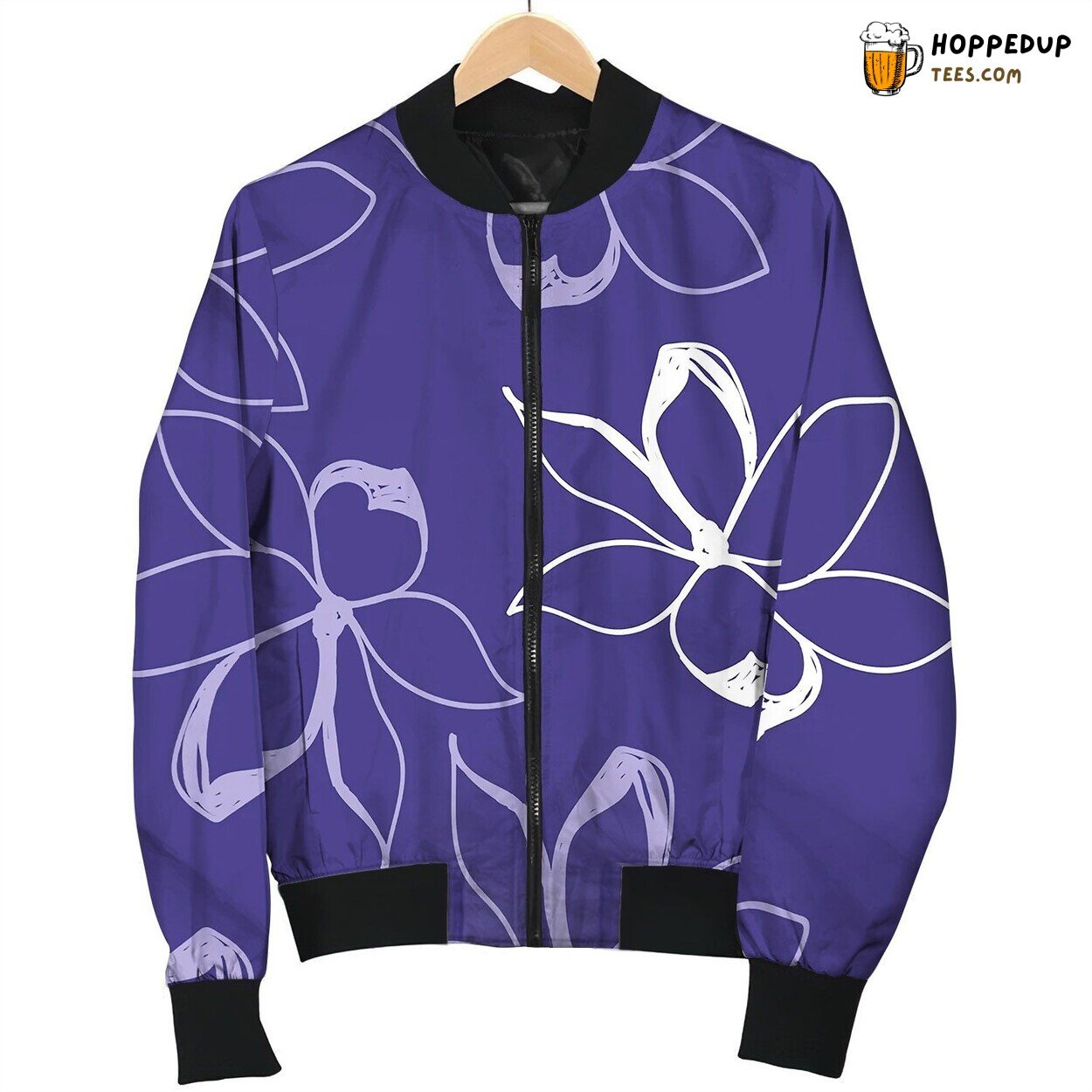 Floral Seamless Pattern Color Bomber Jacket